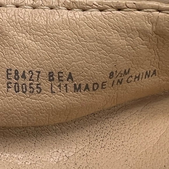 Calvin Klein Tan Bea Fish Cork Platform Yellow Heels Size 8 1/2 Women’s - Picture 2 of 9